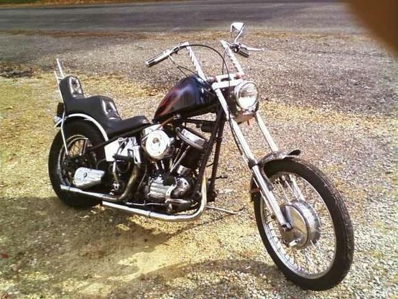 sat on this pan head when i was 7yrs.old.swore one day id make her mine.full stroked,added electric start open primary.although must keep a gas can in duffle bag hidden we travel far.will show better pics soon gsa tank was painted red,white blue flaes,unshiny to show her age 55.