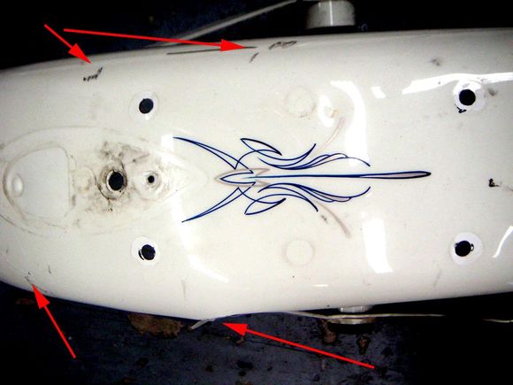 Another view of the front fender, after removal.