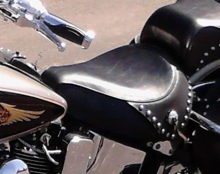 Reupholstered seat.