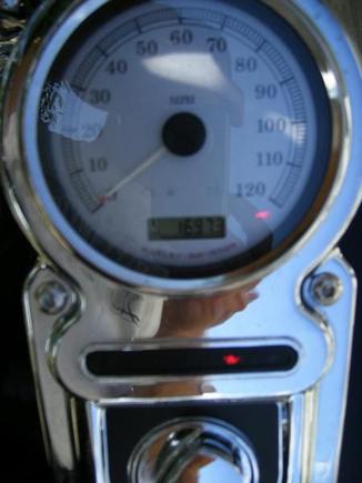 The odometer at the end - 1600 miles and some change.  Not bad for a two month-old bike!