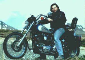 Our son on my '94FXSTC