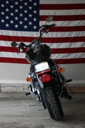 Stock "buckhorn" handlebars