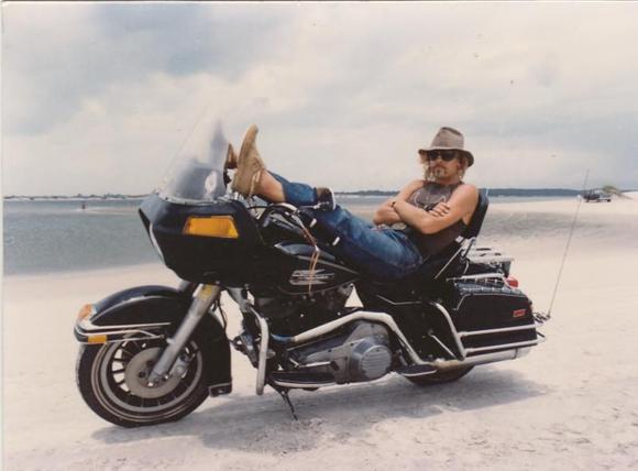 An Old Hippie and Flt at tje Jetty In Jax, FL. circa 1988 #2