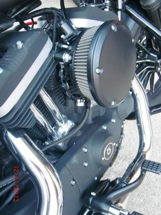 hose routing for crankcase gases