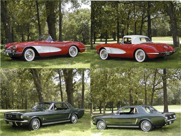 59 Corvette &amp; 65 Mustang