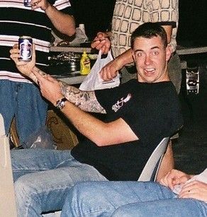 Drunk on Tiger beer on the pier in Malaysia