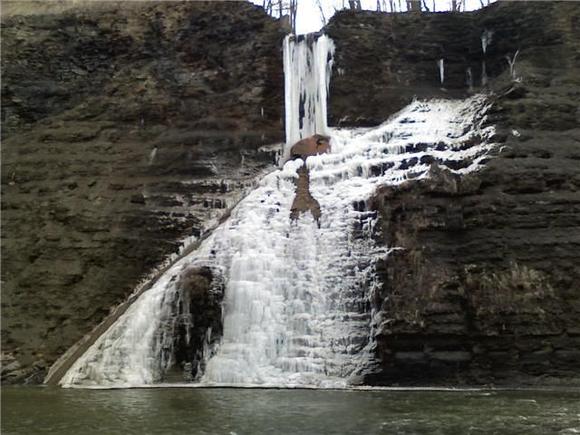 Icy waterfall