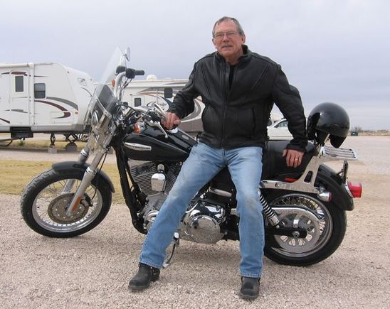 After hard ride in the desert