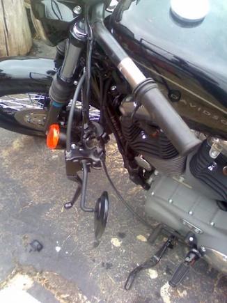 left directional and controls off of stock bars