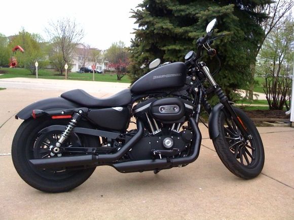 Rush slash cut slip-on mufflers and heat shields. 1.75" baffles