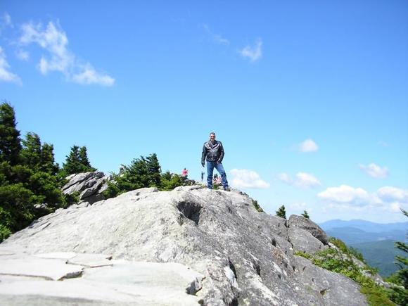 Up on the highest piont of Grandfather Mountain