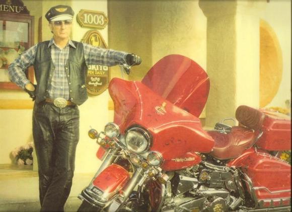 This is my Gramps. He's why I fell in love with Harleys. Sadly, He's gone.