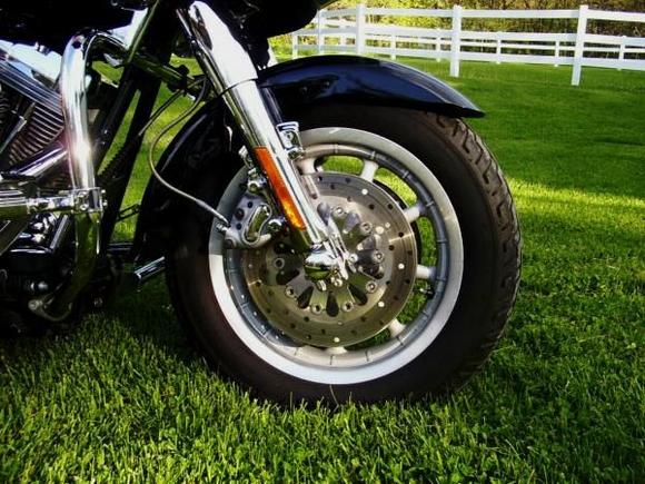 Close up of Fatboy Front Fender