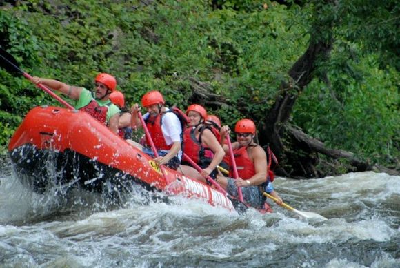 Whitewater rafting in the Smokey's
