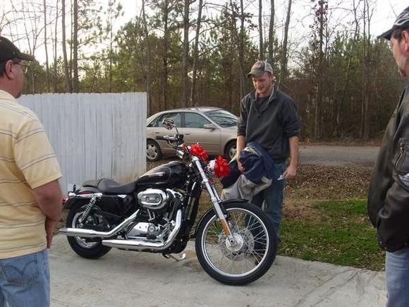 They day i got my sportster for my birth day from my wife