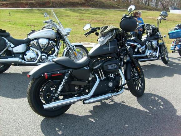 waiting to ride with the big boys