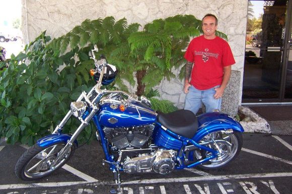 Me and my Rock at the Harley dealer