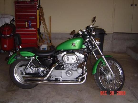 Old Sporty....Started out as an '03 883C, but I got tired of looking @ the 100th Anniversary logos, so I had it repainted....and sold it 6 months later.