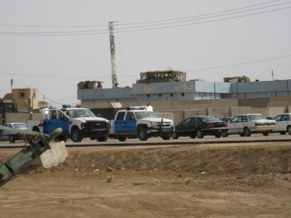 Iraqi police cars