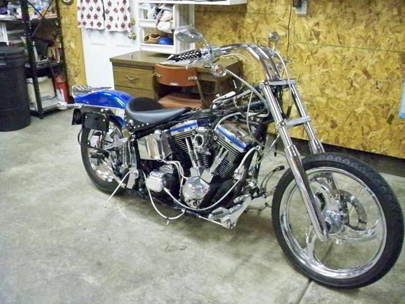 My first Harley, bought new 1996 Softail Custom. It's taken me to California and Florida from Illinois. Decided to overhaul last year when I got too old for no rear suspension and got my Electra Glide. Fun, learned a lot, but frustrating getting custom parts to match!