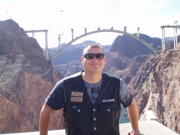 Me at Hoover Dam and the new bridge construction