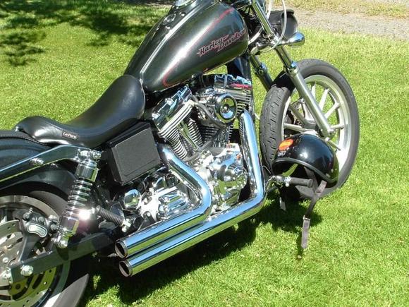 DSCF0050 Shortened slash-cut Pythons with home made crumb catcher baffles