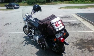 The secret life of my Harley - Hauling groceries