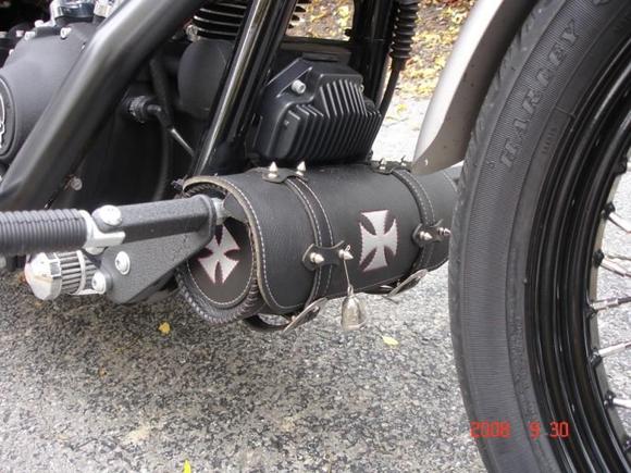 PVC lined leather tool roll. All hand tooled leather. Got it from geoleather.com out of Mesa Arizona, but I can't find him online anymore.