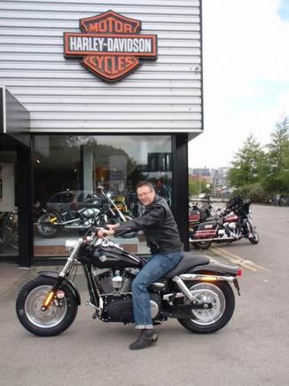 Collecting from Leeds Harley Davidson.