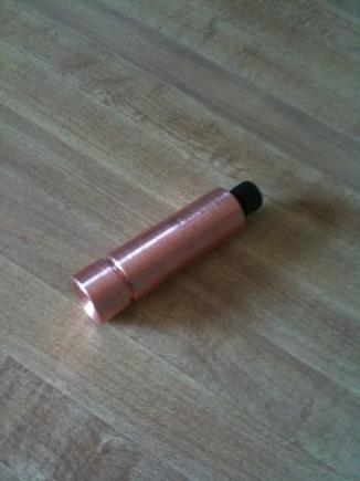 .75" diameter, 2.5" long, groove, tapered inner end