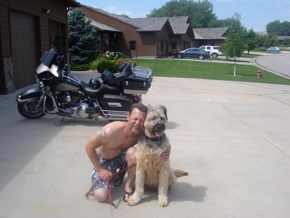Just got done cleaning the bike afte rthe ride out, stayed @ my Unlce &amp; Aunt's, awesome place they have near Rapid City.