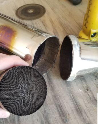 Yep! My pipes colored just 10 miles into stage 1 tune with AC change and pipes opened up "straight thru" other than this blockage.  During stage 1 upgrade I immediately removed my heat shields to watch for heat indicators (none at this time and 3k on bike with no mods).  Then I removed the blockage as shown welded back together and sanded away the color (chrome heatshields cover it all anyway).
Then after 300 miles and no coloring, I reinstalled my covers.
And HD and others say NO restrictions.