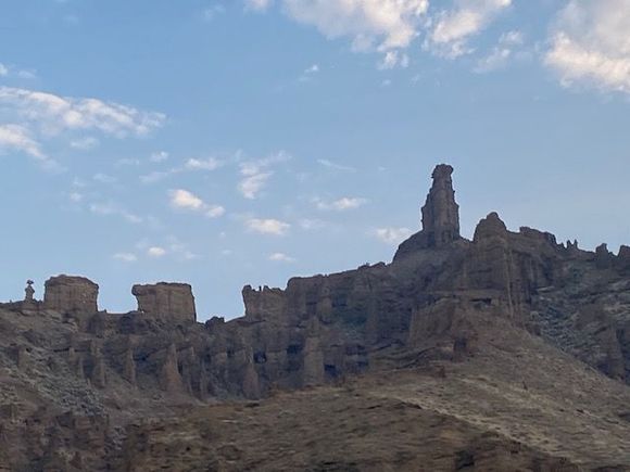 Rock formations before the park