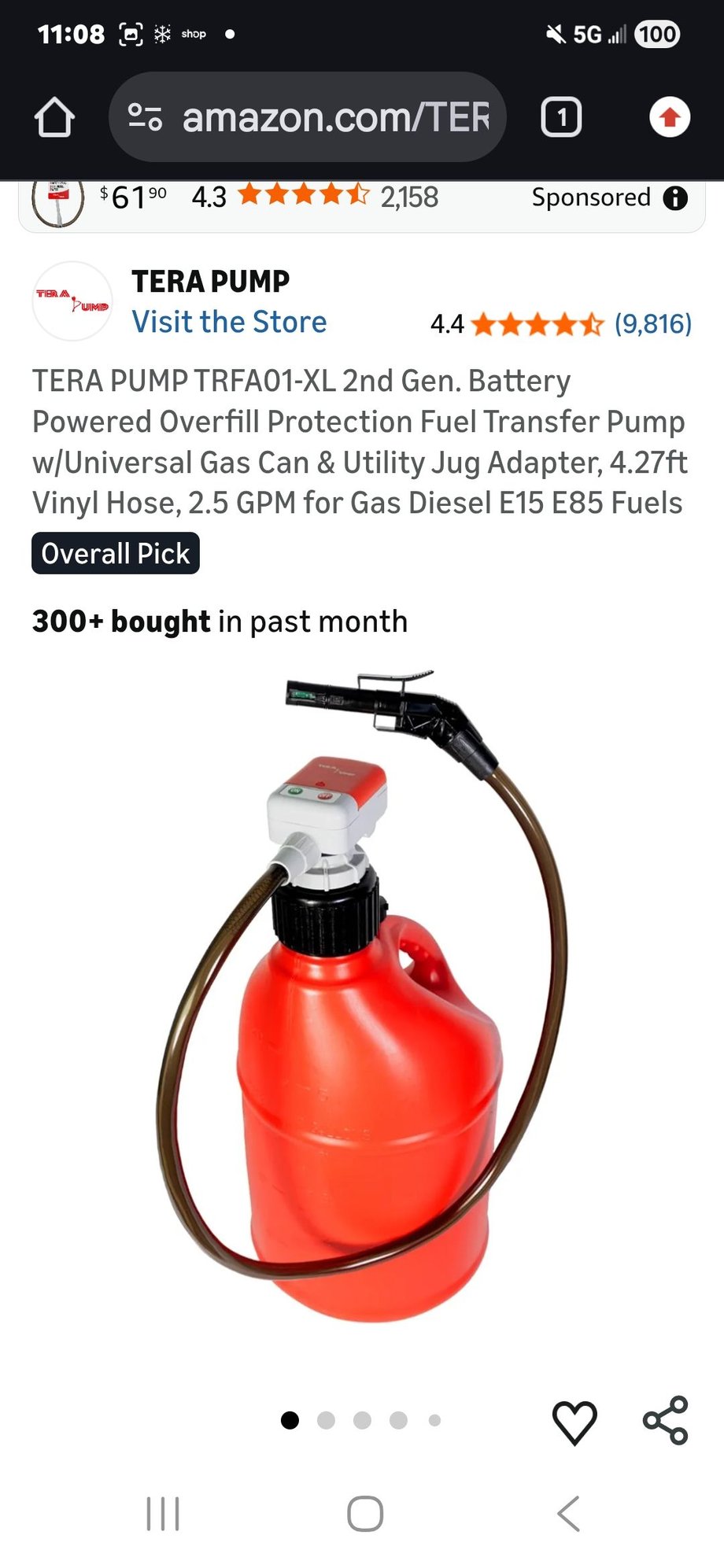 I use this one for my 5 gallon cans and it works great.