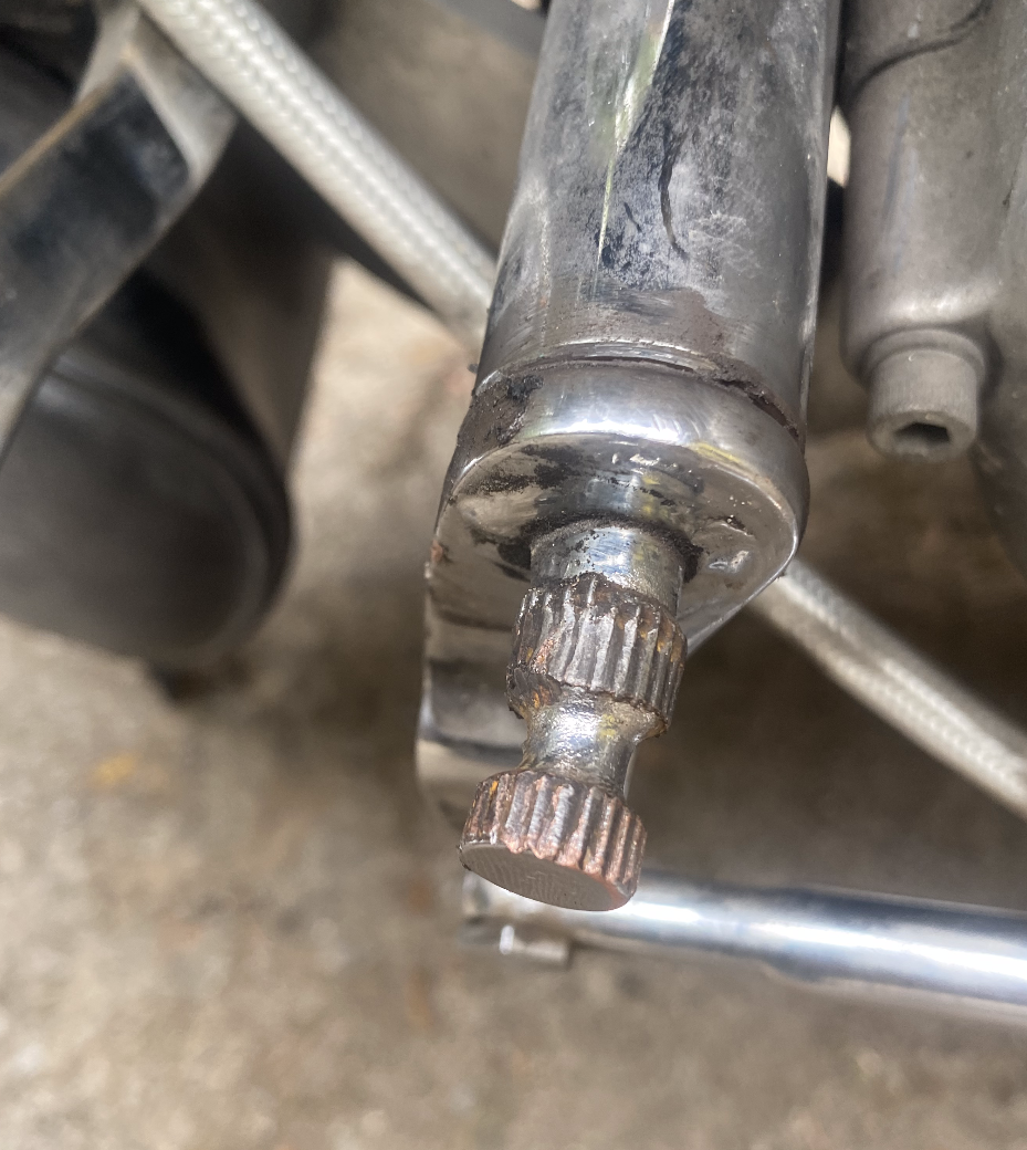 Stripped Spline on Shift Pedal Shaft Harley Davidson Forums
