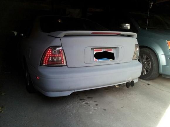 Dual tip OBX muffler :)