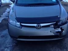 March 20 2013
Accident in Edmonton Alberta Canada 
Stupid woman 23's (2004 Chrysler intrepid nothing damaged just scratched rear right bumper) too fast past while bad storm icy road.
Poor my car :( it being repairing wait for 1 month :(