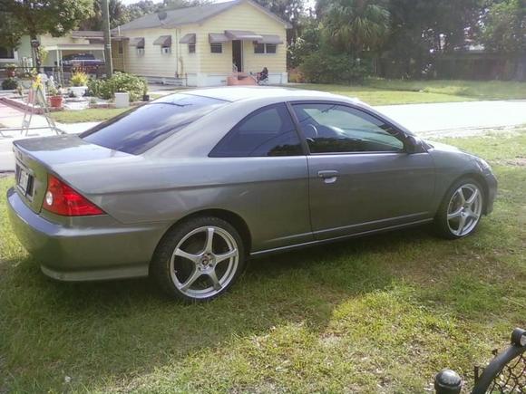 Before I put the spoiler on the rear.