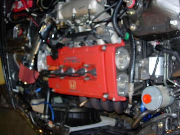 right side, new cam gears, belt, and cams,