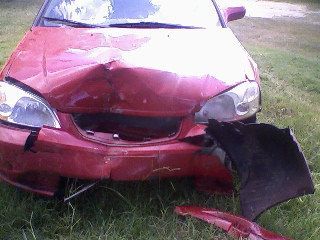 wrecked civic Had ToReplace The Entire Front End. 2009