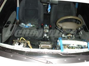 During the tan/blue to ALL black interior swap.