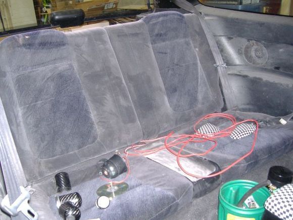 gsr rear seats, speaker cover insert panels