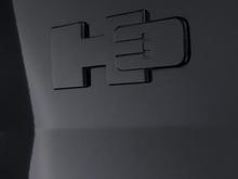 Photo of my black vinyl decal emblem overlay.