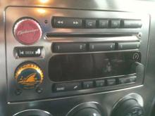 beer bottle tops fit perfectly on the radio knobs! haha