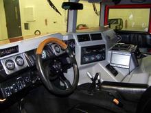 Custom leather interior...all factory materials from AMGeneral