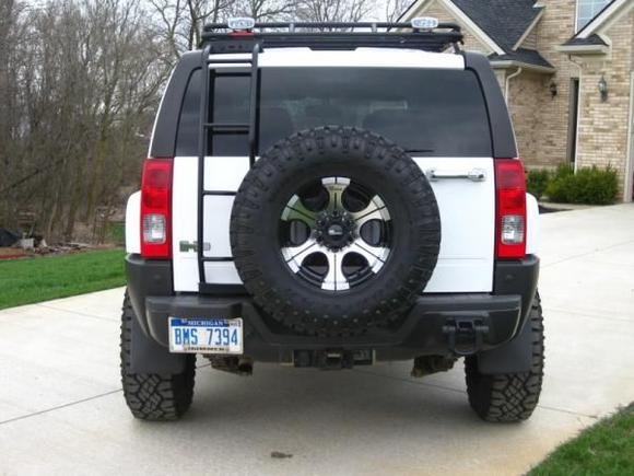 Rear View with PIAA Lights and Gobi Installed