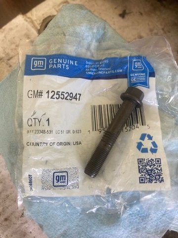 The bolts that came with the Engine Tech connecting rods were VERY tight and required a lot of force to loosen.  Since these are torque to yield bolts, I did not trust re-using them, so I ordered GM Genuine connecting rod bolts.  