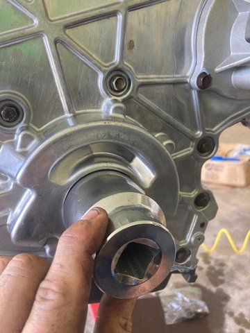 Here is how I installed it, using an oversized socket.  