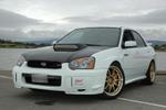 Garage - my white sti