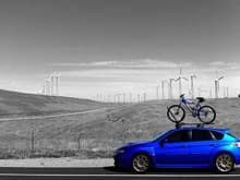 Altamont Pass heading to Livermore for some MTB.
